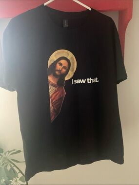 Gildan Shirt Humour “I Saw That” Men Clothes